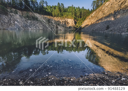 Mountain Lake in Zlatibor Pine Forest 91488129