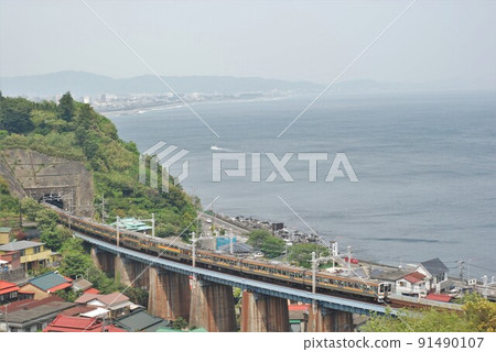 相模灣和東海道本線 相模灣和東海道本線 91490107