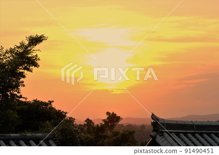 從奈良東大寺二月堂看到的夜景 從奈良東大寺二月堂看到的夜景 91490451
