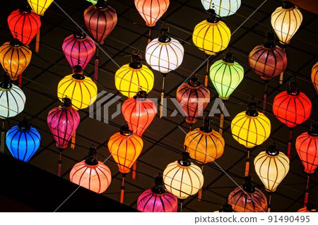 Asian lantern festival / festival at night Asian lantern festival / festival at night 91490495