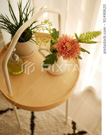 秋花與客廳 91490620