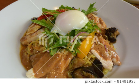 Naengmyeon on a hot day 91491953