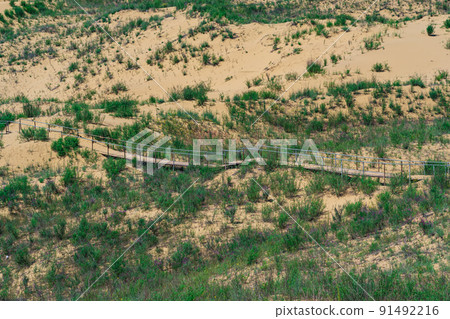 tourist route through the protected desert landscape Sarykum, Dagestan tourist route through the protected desert landscape Sarykum, Dagestan 91492216