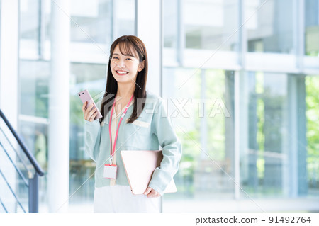 A young female engineer in the office A young female engineer in the office 91492764