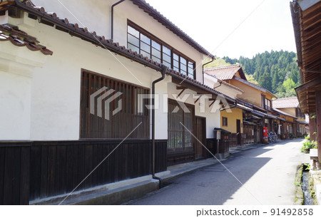 Scenery of the cityscape of the Omori district, the city of silver mine 91492858