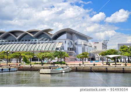 Scenery of Fukuoka City Fukuoka Marine Messe 91493034