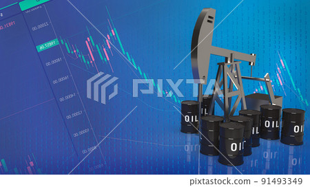The drilling rig oil station and tank for petroleum or energy concept 3d rendering The drilling rig oil station and tank for petroleum or energy concept 3d rendering 91493349