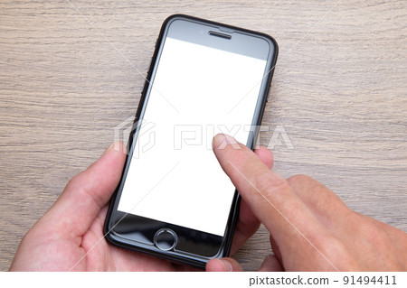 Smartphone operation at hand 91494411