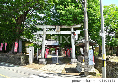 Higashiishi Shimizu Hachiman Shrine in Kodama-cho, Honjo City, Saitama Prefecture Higashiishi Shimizu Hachiman Shrine in Kodama-cho, Honjo City, Saitama Prefecture 91494413