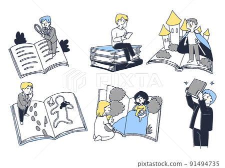 一群喜歡閱讀並擁有各種模擬體驗的人 一群喜歡閱讀並擁有各種模擬體驗的人 91494735