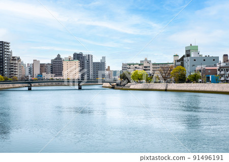 You can see Funairimachi and Higashikanonmachi in the lower reaches from the Midori Ohashi Bridge on Peace Boulevard. Please use it as an image of the city. Hiroshima You can see Funairimachi and Higashikanonmachi in the lower reaches from the Midori Ohashi Bridge on Peace Boulevard. Please use it as an image of the city. Hiroshima 91496191