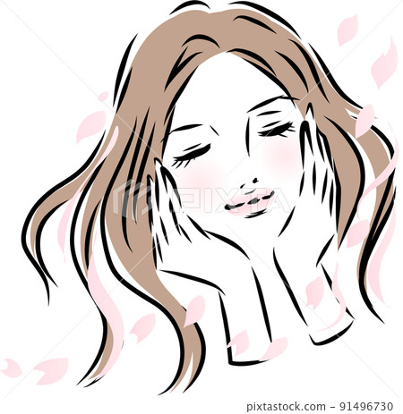 審美美女，享受美麗肌膚的女人 91496730