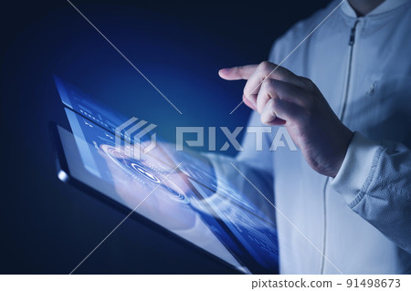 cyber, digital tablet, tablet 91498673