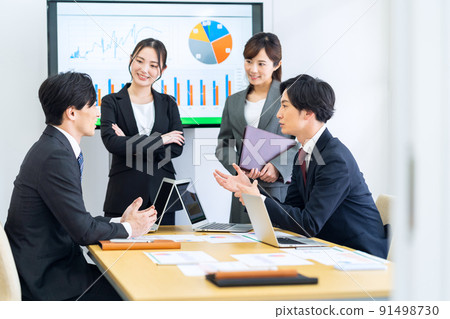 Meeting team business businessman office 91498730