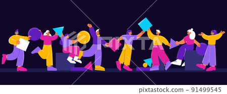 Teamwork cooperation, collaboration, partnership Teamwork cooperation, collaboration, partnership 91499545