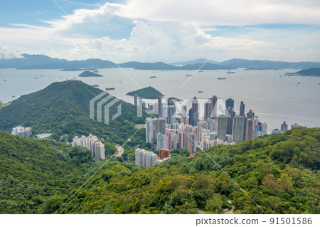 the kennedy Town, the cityscape of hong kong 1 May 2022 91501586