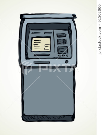 ATM device icon. Vector drawing 91502000