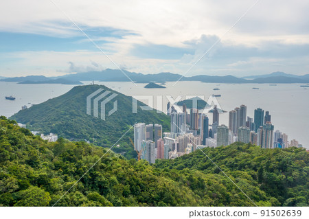 the kennedy Town, the cityscape of hong kong 1 May 2022 91502639
