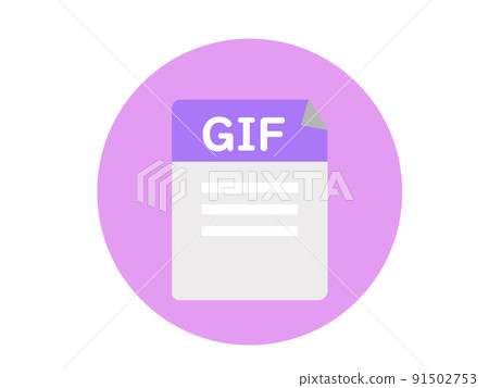 GIF icon download icon 91502753