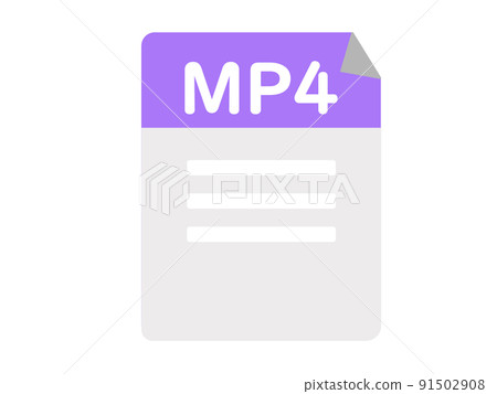 mp4視頻視頻圖標網頁背景透明插畫 91502908