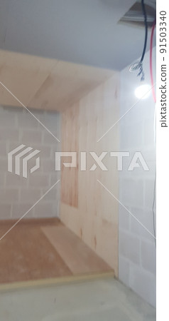 建築工地、室內、設計、天花板、木工、木材 91503340