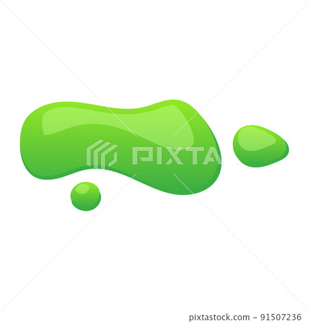 Vector slime blob liquid drop illustration and green paint drip background. Isolated slimy design and dripping splash messy. Toxic stain halloween and shiny goo. Dribble splatter and ooze zombie 91507236