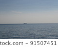 夏季從日本海越前海岸的河野看 91507451
