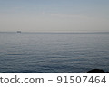 夏季從日本海越前海岸的河野看 91507464