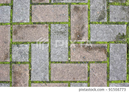 Two-color brick sidewalk 91508773
