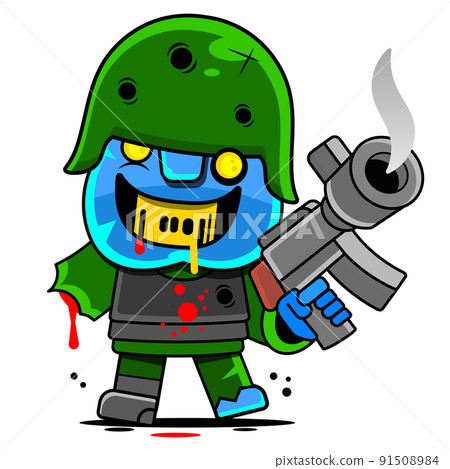 Vector illustration of halloween zombies. Vector illustration of halloween zombies. Blue zombies. Ready for party. 31 October. Halloween 91508984