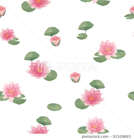Pink lotus pattern 91509665