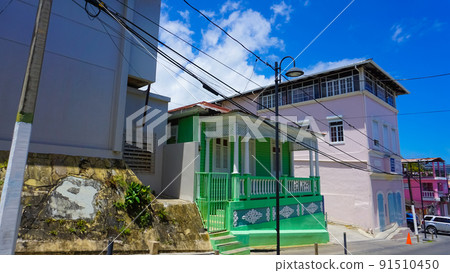 Buildings in the center of Puerto Plata, Dominican Republic Buildings in the center of Puerto Plata, Dominican Republic 91510450
