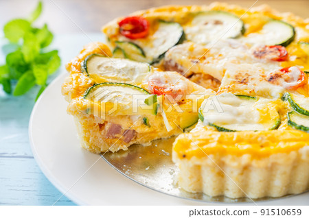 Quiche of pancake mix 91510659