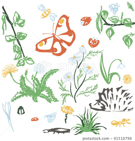 Trendy Seamless Floral Pattern in Vector 91510798