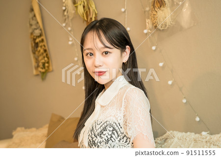 Woman portrait of night work image 91511555