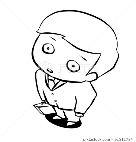 Tired businessman white Tired businessman white 91511784