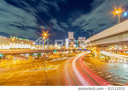 Ueno station and night view 91512052