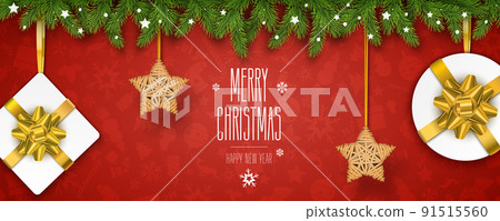 Horizontal Christmas Poster Horizontal Christmas Poster 91515560