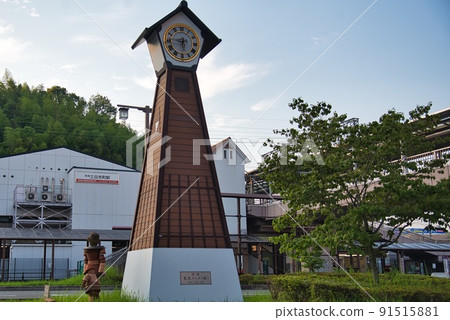河內長野市三日市町站清晨的鐘樓 河內長野市三日市町站清晨的鐘樓 91515881