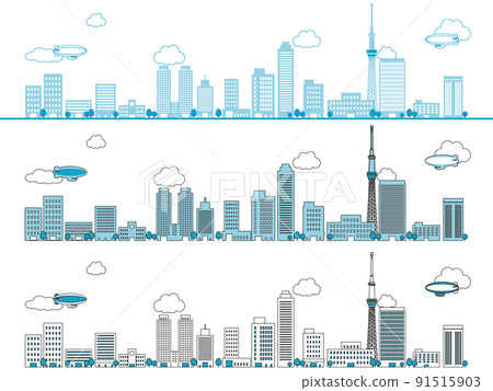 Skyscraper big city background material 91515903