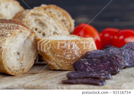 sliced into pieces fresh cereal with a crispy crust 91516754