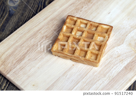 soft square waffles with strawberry jam soft square waffles with strawberry jam 91517240