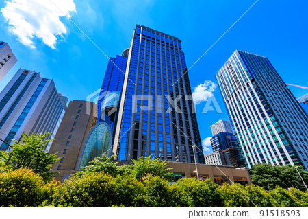 東京都新宿區西新宿街景 Nitto Nishi-Shinjuku Building and D Tower Nishi-Shinjuku 91518593