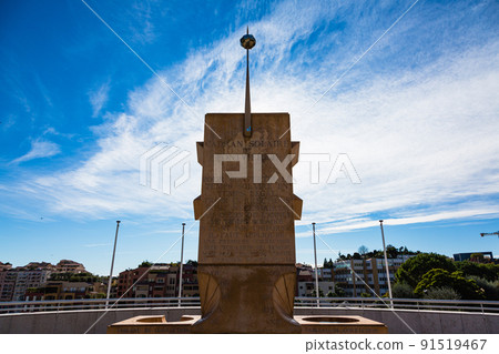 摩納哥馮維爾區的日晷 91519467