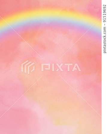 Rainbow and sky material 91519692