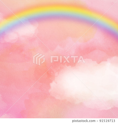 Rainbow and sky material Rainbow and sky material 91519713