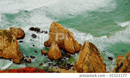 Natural Park of Sintra at Cape Roca in Portugal called Cabo de Roca Natural Park of Sintra at Cape Roca in Portugal called Cabo de Roca 91521177