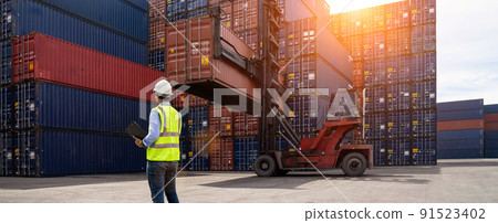 Logistic Export Import Concept 91523402