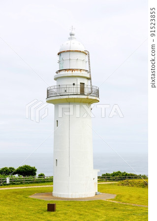 [Hakodate City Esan Prefectural Natural Park Esan Cape Lighthouse, a cliff cape protruding into the Pacific Ocean] 91523855