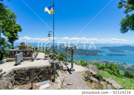 《Kumamoto Prefecture》 Kuratake Garden Observatory, Mt. Kura Summit, Kuratake Shrine, Mt. Kura Observatory and the scenery from the summit 91524216